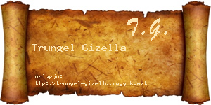 Trungel Gizella névjegykártya