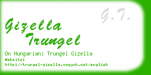 gizella trungel business card
